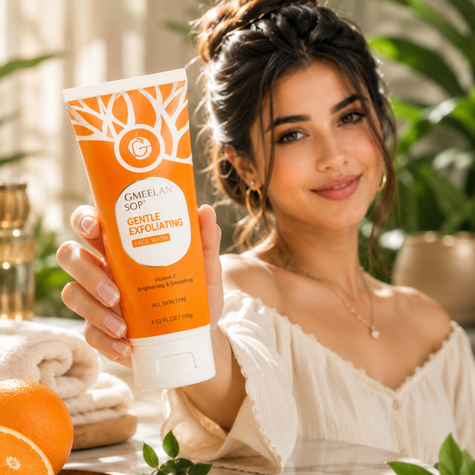 GMEELAN Gentle Exfoliating Facial Cleanser with orange extract