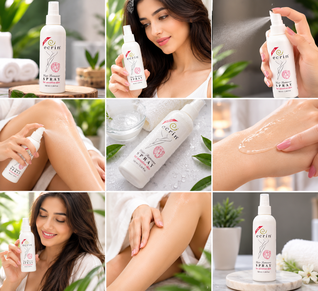 Ecrin Hair Remover Spray product packaging
