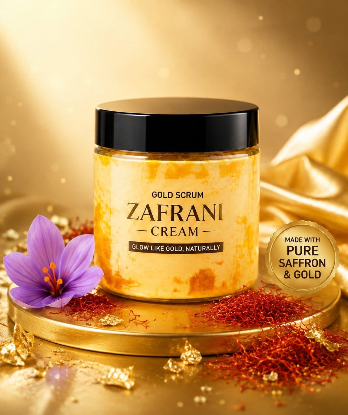 Gold Scrum Zafrani Cream - Saffron & Gold Brightening Cream
