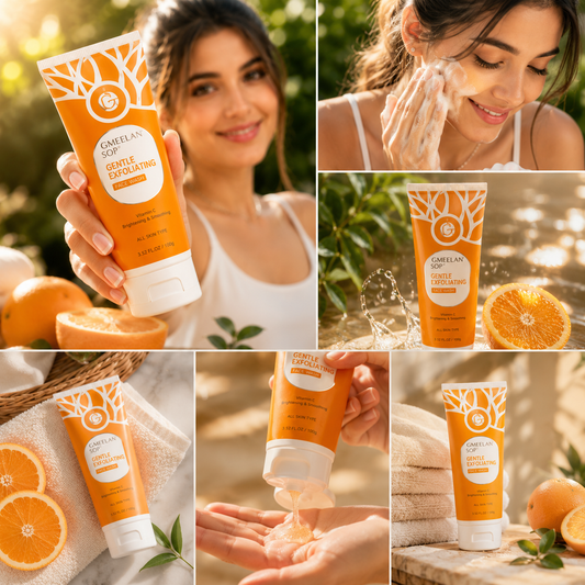 GMEELAN Facial Cleanser applied to face